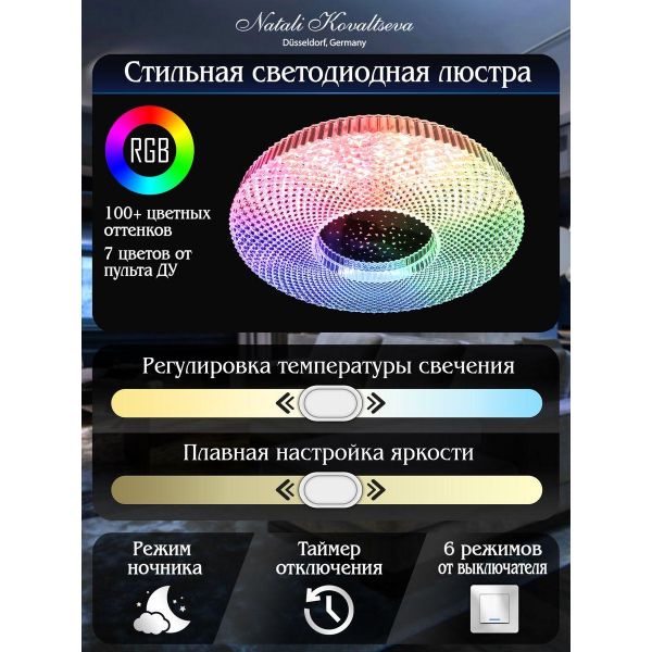 Потолочный светодиодный светильник Natali Kovaltseva Led Lamps 81084 Потолочный светодиодный светильник Natali Kovaltseva Led Lamps 81084