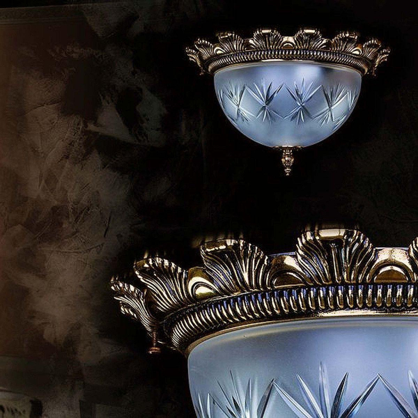 Потолочный светильник Artglass Lea II. Brass Antique Потолочный светильник Artglass Lea II. Brass Antique