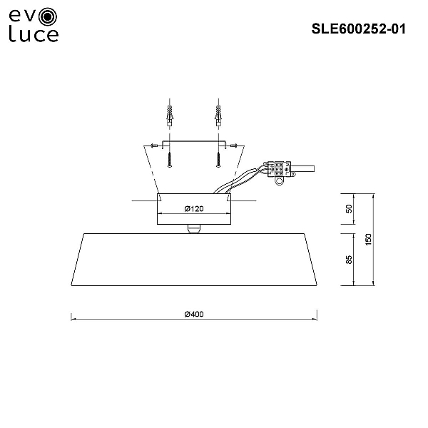 Потолочный светодиодный светильник Evoluce Vigo SLE600252-01