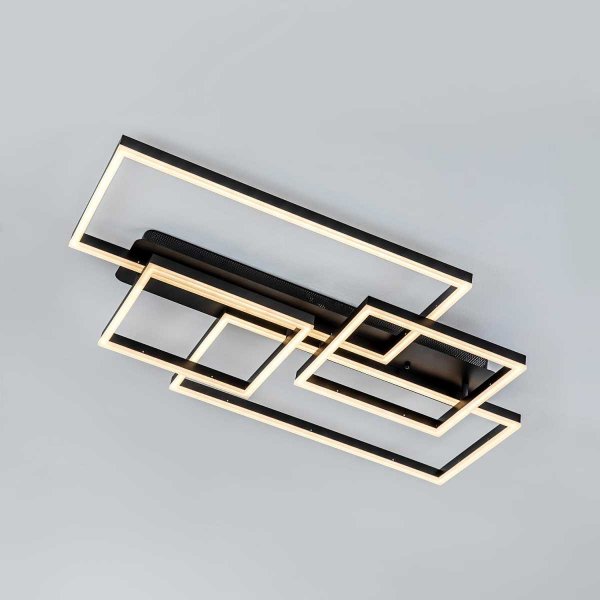 Потолочный cветильник LED4U L11046-4 BK Потолочный cветильник LED4U L11046-4 BK