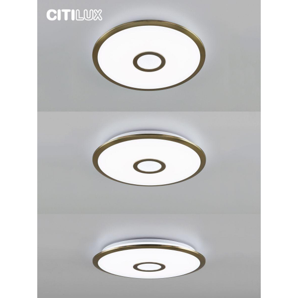 Потолочный светодиодный светильник Citilux Старлайт Смарт CL703A43G Потолочный светодиодный светильник Citilux Старлайт Смарт CL703A43G