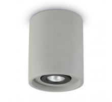 Потолочный светильник Ideal Lux Oak PL1 Round Cemento 150437