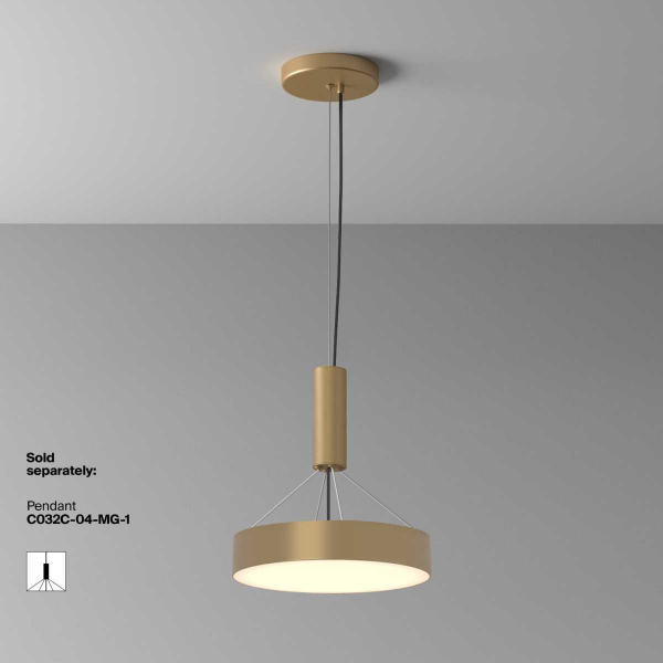 Потолочный светодиодный светильник Maytoni Zon C032CL-36W3K-RD-MG Потолочный светодиодный светильник Maytoni Zon C032CL-36W3K-RD-MG