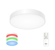 Потолочный светодиодный светильник с пультом ДУ Citilux Купер RGB Белый CL72470G0