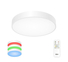 Потолочный светодиодный светильник с пультом ДУ Citilux Купер RGB Белый CL72470G0
