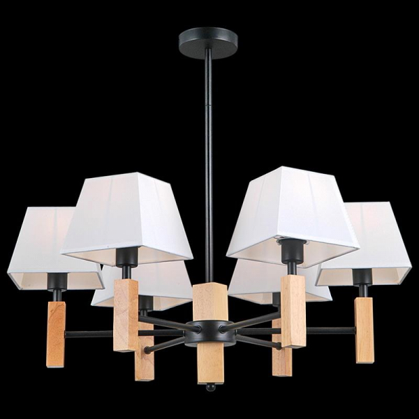 Потолочный светильник ILLUMICO IL0026-6PSQ-19 BK WD Потолочный светильник ILLUMICO IL0026-6PSQ-19 BK WD