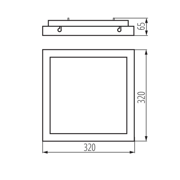 Потолочный светодиодный светильник Kanlux TYBIA M 25W-NW-SE B 24647 Потолочный светодиодный светильник Kanlux TYBIA M 25W-NW-SE B 24647