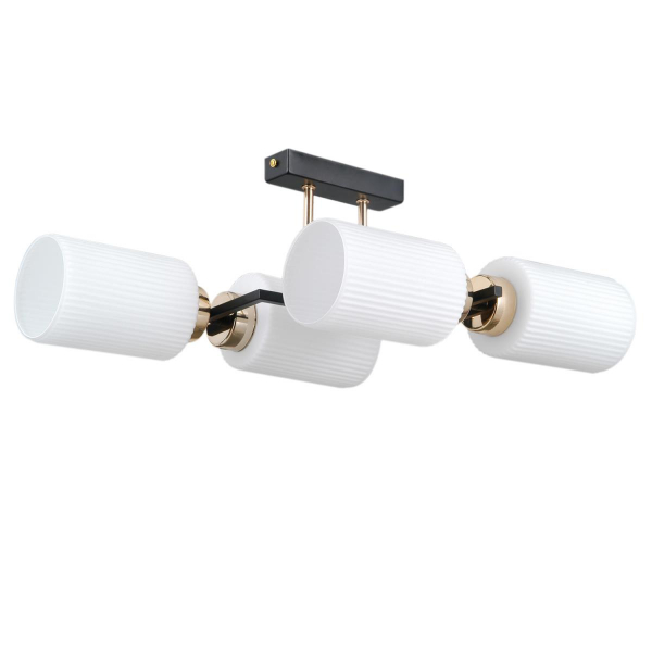 Потолочный светильник ILLUMICO IL0809-4ASQ-25 BK AB NAPLES Потолочный светильник ILLUMICO IL0809-4ASQ-25 BK AB NAPLES