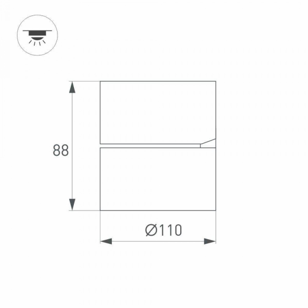Потолочный светодиодный светильник Arlight SP-Rondo-Flap-R110-25W Day4000 028159 Потолочный светодиодный светильник Arlight SP-Rondo-Flap-R110-25W Day4000 028159