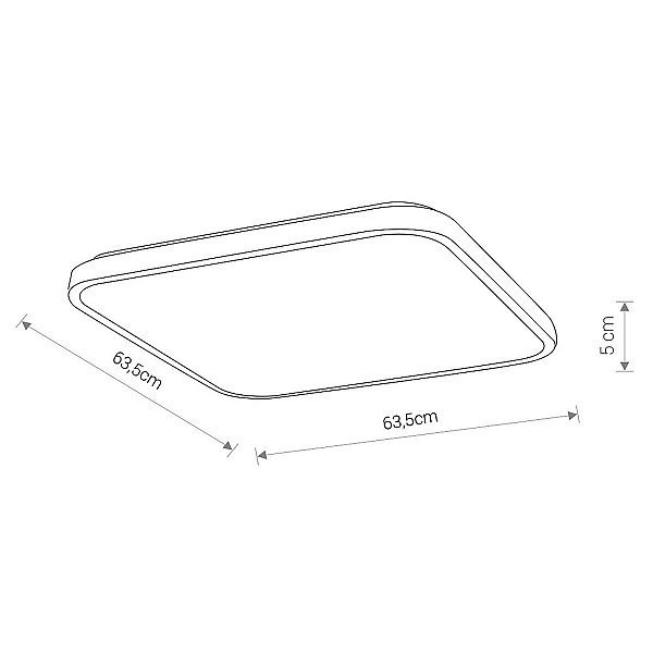 Потолочный cветильник Nowodvorski Agnes Square Led Pro White 10994