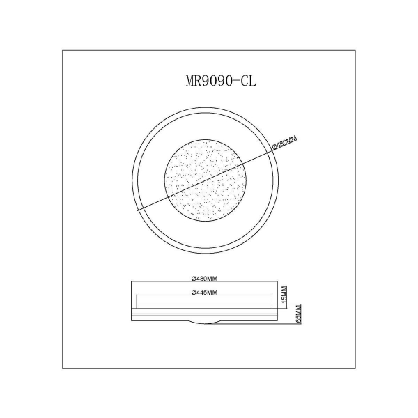 Потолочный светодиодный светильник MyFar Ceiling Despina MR9090-CL Потолочный светодиодный светильник MyFar Ceiling Despina MR9090-CL
