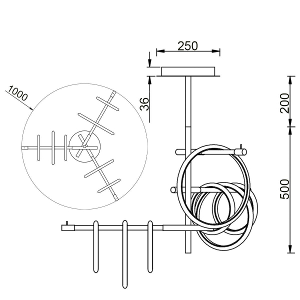 Потолочный светильник Vele Luce Bellezza VL7262L07 Потолочный светильник Vele Luce Bellezza VL7262L07