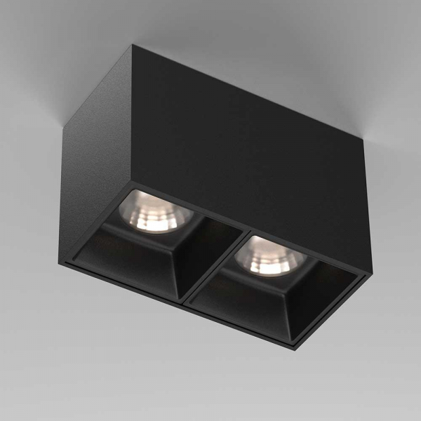 Потолочный светодиодный светильник Maytoni Technical Alfa Led C065CL-02-L12W4K-B Потолочный светодиодный светильник Maytoni Technical Alfa Led C065CL-02-L12W4K-B