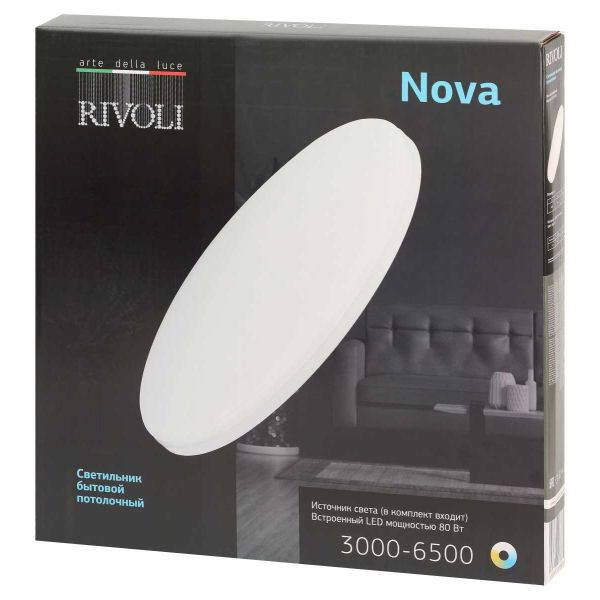 Светильник потолочный светодиодный Rivoli Nova 6179-703 LED 3000K-6500k 80 ВТ Б0069795