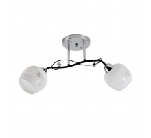 Потолочный светильник ЭкономСвет 12270/2CR+BK WT+CL