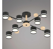 Люстра Reluce 68730-0.3-08 GX53 BK+WOOD