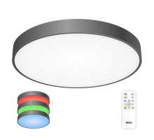 Потолочный светодиодный светильник с пультом ДУ Citilux Купер RGB Черный CL724105G1