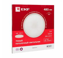 Умный потолочный светильник 480 мм 36W EKF Connect sclwf-480-cct