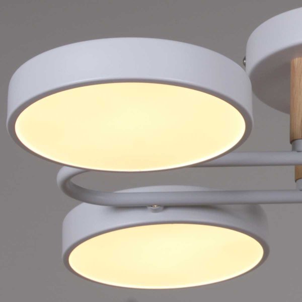 Светильник потолочный Reluce 03322-0.3-08 WH+WOOD Светильник потолочный Reluce 03322-0.3-08 WH+WOOD