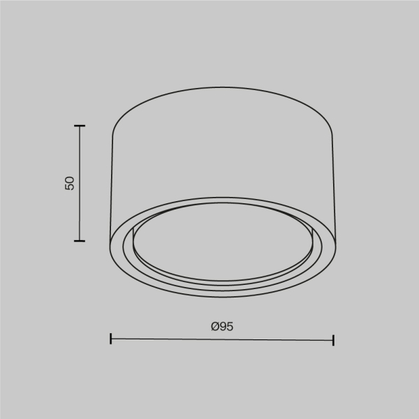 Потолочный светильник Maytoni Technical C001CL-GX53-W