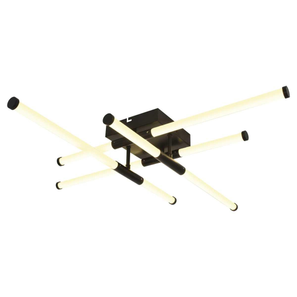 Светильник потолочный светодиодный ЭРА Модерн Fliss CLL-1 72W 3K-6K RC BK с ду черный Б0069744