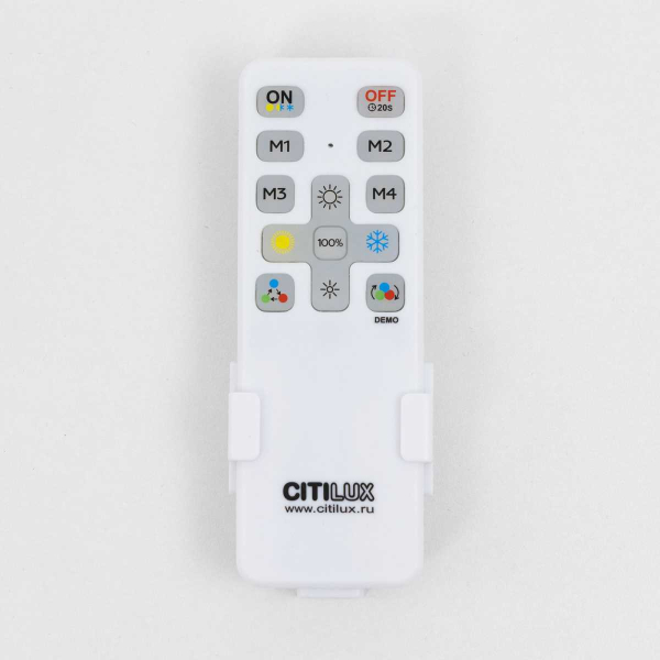 Потолочный светодиодный светильник с пультом ДУ Citilux Купер RGB Белый CL724K95G0
