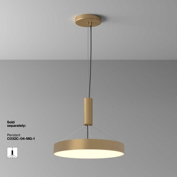 Потолочный светодиодный светильник Maytoni Zon C032CL-45W3K-RD-MG Потолочный светодиодный светильник Maytoni Zon C032CL-45W3K-RD-MG