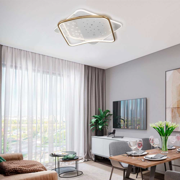 Потолочный светильник LED4U L1037-520 GD Потолочный светильник LED4U L1037-520 GD