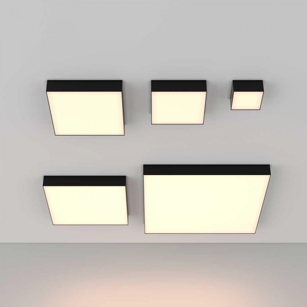 Потолочный светодиодный светильник Maytoni Technical Zon C032CL-12W3K-SQ-B Потолочный светодиодный светильник Maytoni Technical Zon C032CL-12W3K-SQ-B
