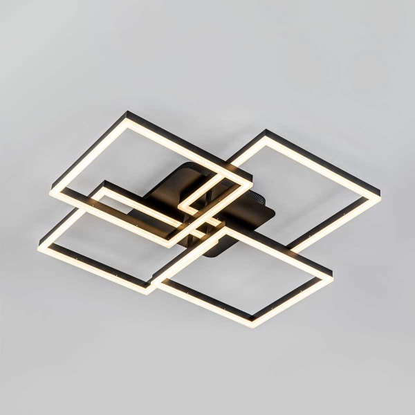 Потолочный cветильник LED4U L11050-4 BK Потолочный cветильник LED4U L11050-4 BK