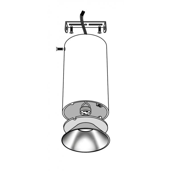 Потолочный светильник Jazzway PDL-R 14080 GU10 5031401 Потолочный светильник Jazzway PDL-R 14080 GU10 5031401