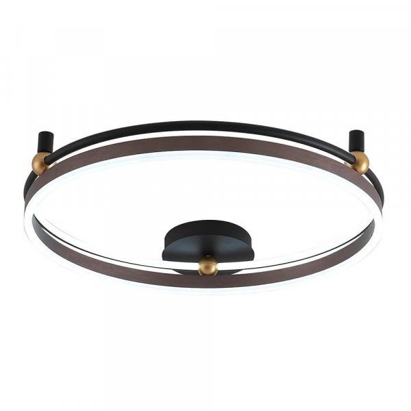 Потолочный светодиодный светильник Crystal Lux Fernando PL72W Led Coffee/Black Потолочный светодиодный светильник Crystal Lux Fernando PL72W Led Coffee/Black