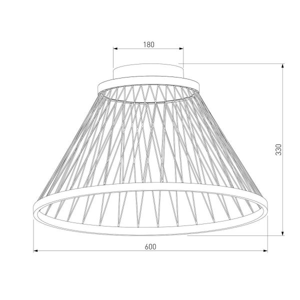 Потолочный светодиодный светильник Eurosvet Cesta 40019/1 LED коричневый Потолочный светодиодный светильник Eurosvet Cesta 40019/1 LED коричневый