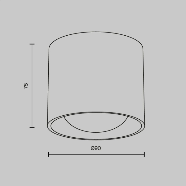 Потолочный светодиодный светильник Maytoni Technical Ceiling Lens C217CL-15W3K-W Потолочный светодиодный светильник Maytoni Technical Ceiling Lens C217CL-15W3K-W