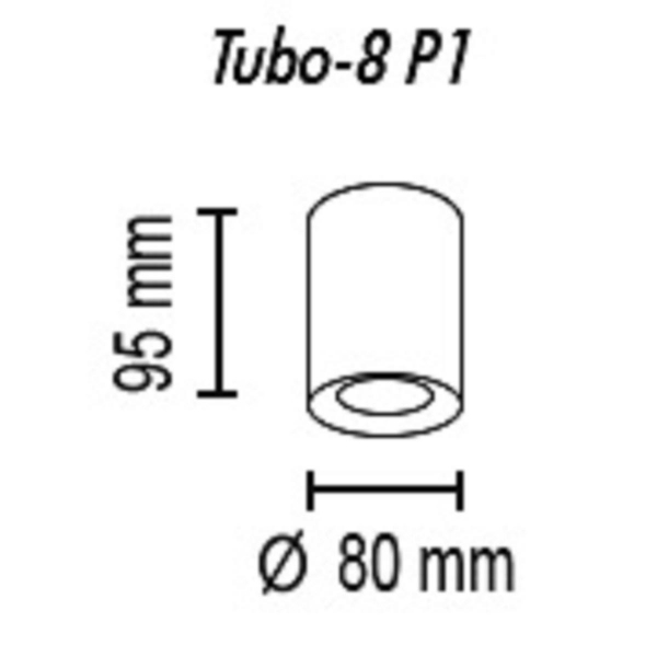 Потолочный светильник TopDecor Tubo8 P1 20 Потолочный светильник TopDecor Tubo8 P1 20