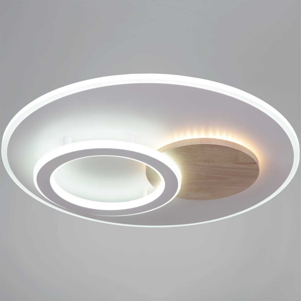 Светильник потолочный Reluce 08000-0.5-450 WH+WOOD Светильник потолочный Reluce 08000-0.5-450 WH+WOOD