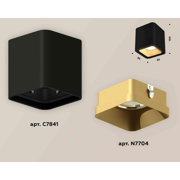 Комплект накладного светильника Ambrella light Techno Spot XS7841004 SBK/SGD черный песок/золото песок (C7841, N7704) Комплект накладного светильника Ambrella light Techno Spot XS7841004 SBK/SGD черный песок/золото песок (C7841, N7704)