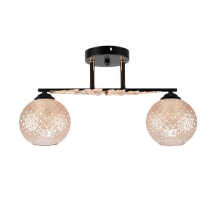 Потолочный светильник ЭкономСвет 12144/2BK+FGD AMB