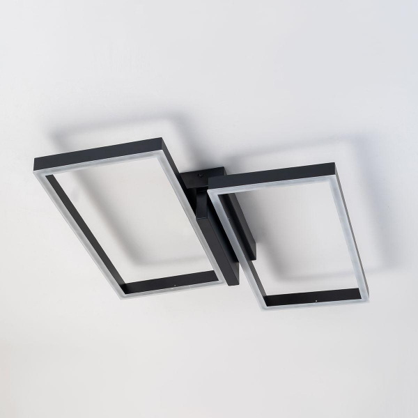 Потолочный светодиодный светильник Escada Scales 10209/2LED Black Потолочный светодиодный светильник Escada Scales 10209/2LED Black