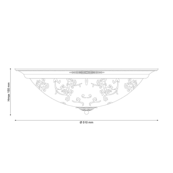 Потолочный светильник Lucia Tucci Lugo 142.6 R50 White Потолочный светильник Lucia Tucci Lugo 142.6 R50 White