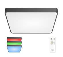 Потолочный светодиодный светильник с пультом ДУ Citilux Купер RGB Черный CL724K105G1