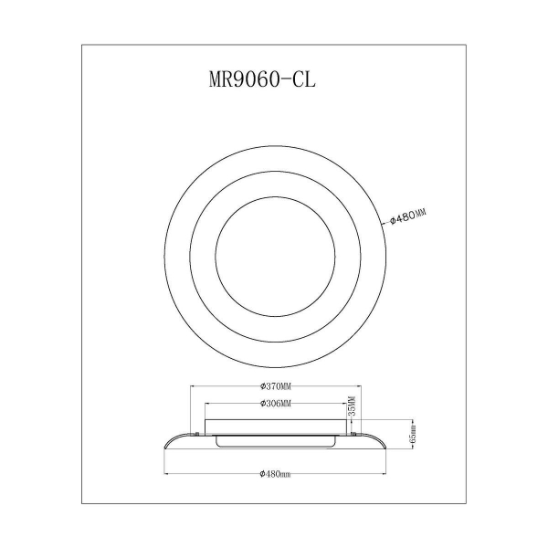 Потолочный светодиодный светильник MyFar Ceiling Naiad MR9060-CL Потолочный светодиодный светильник MyFar Ceiling Naiad MR9060-CL