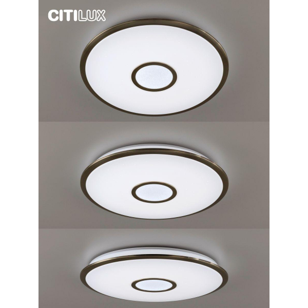 Потолочный светодиодный светильник Citilux Старлайт Смарт CL703A83G Потолочный светодиодный светильник Citilux Старлайт Смарт CL703A83G