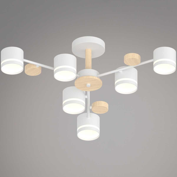 Люстра Reluce 68730-0.3-06 GX53 WH+WOOD