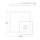 Потолочный светодиодный светильник Escada Arctic 10235/1LED BL