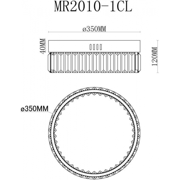 Потолочный светодиодный светильник MyFar Irina MR2010-1CL Потолочный светодиодный светильник MyFar Irina MR2010-1CL