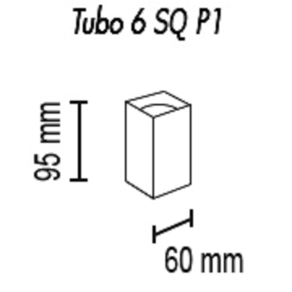 Потолочный светильник TopDecor Tubo6 SQ P1 29 Потолочный светильник TopDecor Tubo6 SQ P1 29