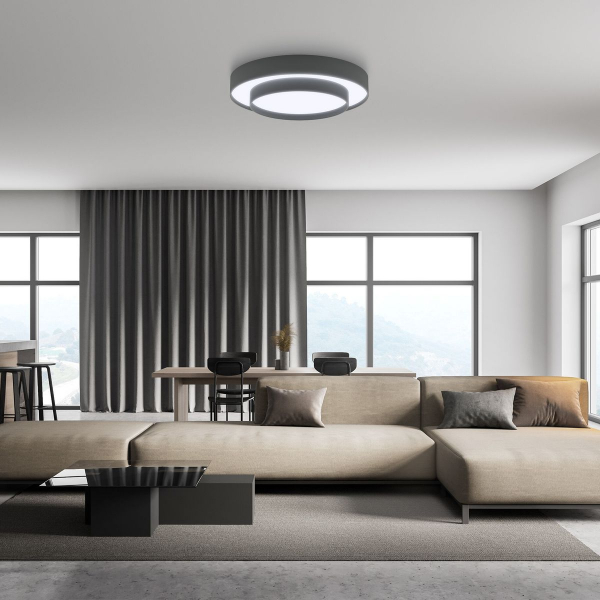 Потолочный светодиодный светильник Eurosvet Force 90330/2 серый