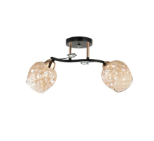 Потолочный светильник ЭкономСвет 12213/2BK+FGD AMB