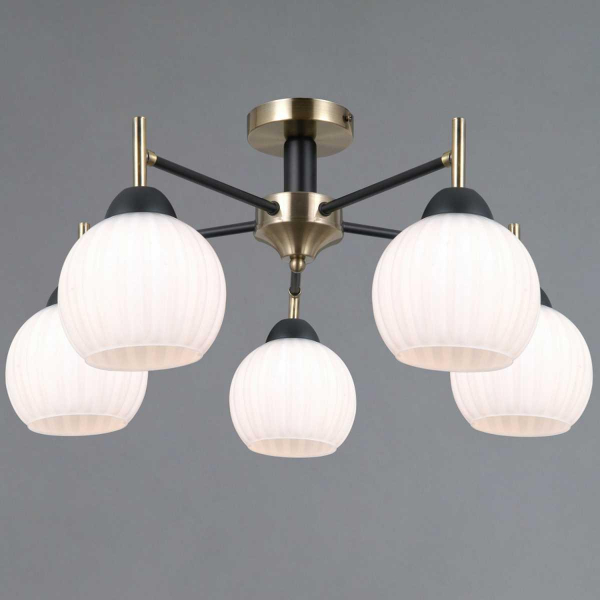 Светильник потолочный Illumico IL0579-5CSQ-25 BK AB TRENTO Светильник потолочный Illumico IL0579-5CSQ-25 BK AB TRENTO